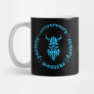 justice opportunity equity freedom Mug